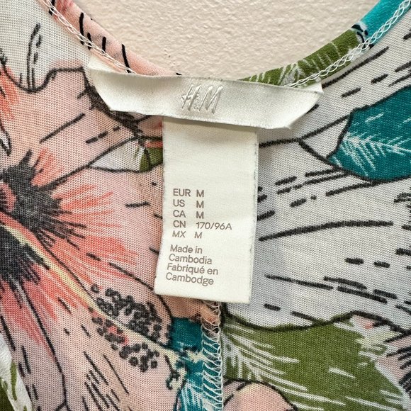 H&M Floral Tank Top Size M - Picture 4 of 4